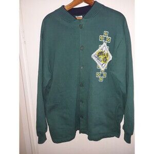 Vintage Art Unlimited Sportswear Button Up Grandma Sweatshirt Size X-Large